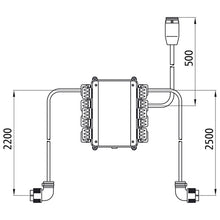 Distributor ASS, 2.2/2.5 m, LP 20, 2 x 7-pin ASS