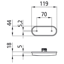 Unipoint LED, 24 V, position light white, without cable, OEM