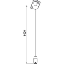 Supply cable, 15-pin socket, 17-pin ASS LP 20, 6000 mm