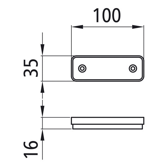Flatpoint I LED, 12 V, SML, grommet (w/o cable)