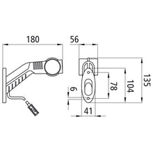 Superpoint III LED, 24 V, right, rt/ws/ge, 1.25 m, P&amp;R, OEM