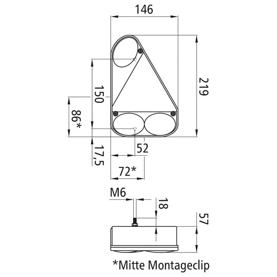 Earpoint III, 12 V, right, 5-pin bayonet, with triangle