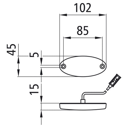 Flatpoint II LED, 24 V, SML, cable 0.50 m, P&amp;R, OEM