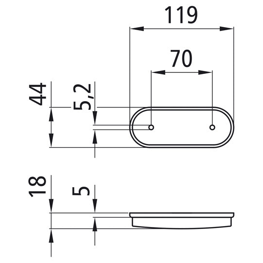 Unipoint LED, 24 V, SML, without cable, without screws, OEM