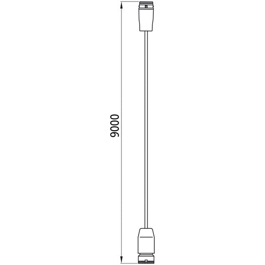 Main cable extension, 17-pin ASS LP 20/LP 30, 9.0 m
