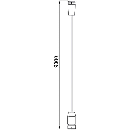 Main cable extension, 17-pin ASS LP 20/LP 30, 9.0 m
