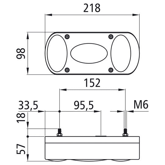 Midipoint II, 12 V, left, spout connection