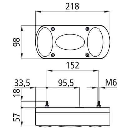 Midipoint II, 12 V, left, spout connection