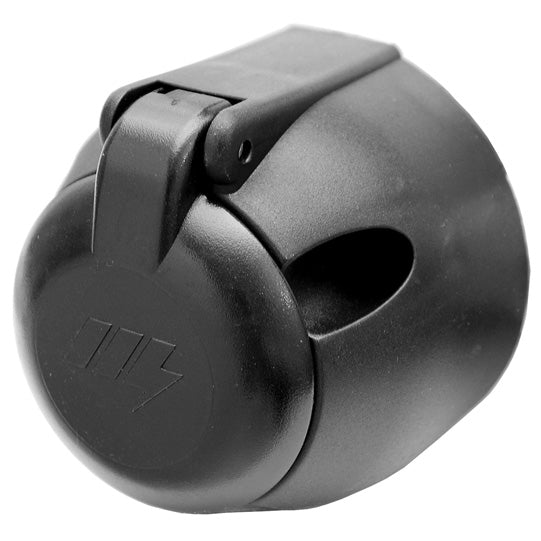 Socket outlet, 7-pin, 12 V, DIN/ISO 1724, with 16 connections