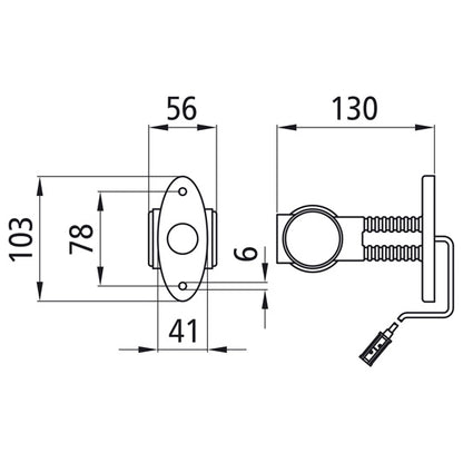Superpoint III LED, 24 V, L/R, rt/ws/ge, 1.75m