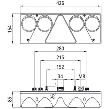 Europoint II, 24 V, right, 7-pin, 4x 2-pin, partial LED/hybrid