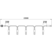 SML chain, 2-pin ASS (socket), 6 x 3-pin ASS (pin)