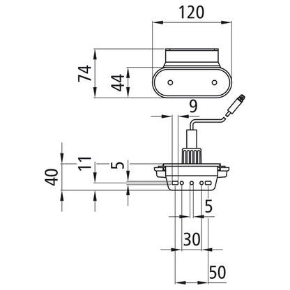 Unipoint LED, 24 V, SML, 1.50 m, 3-pin ASS, 90° angle (Z), OEM