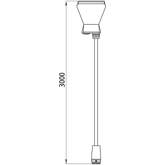 Supply cable, 14-pin VBG plug, 3000 mm, 17-pin ASS LP20