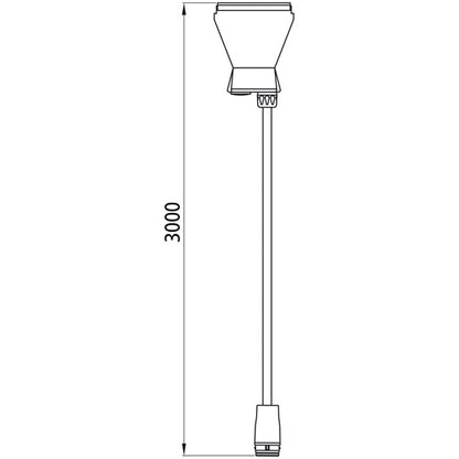 Supply cable, 14-pin VBG plug, 3000 mm, 17-pin ASS LP20