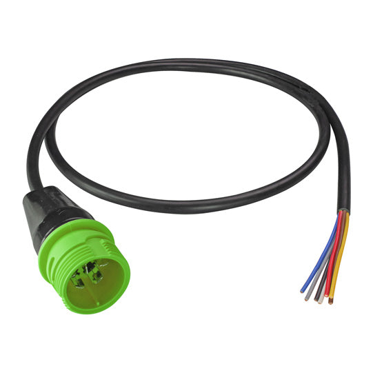 Supply cable 7-pin ASS, pin, right, 0.9 m, green, open end, ADR