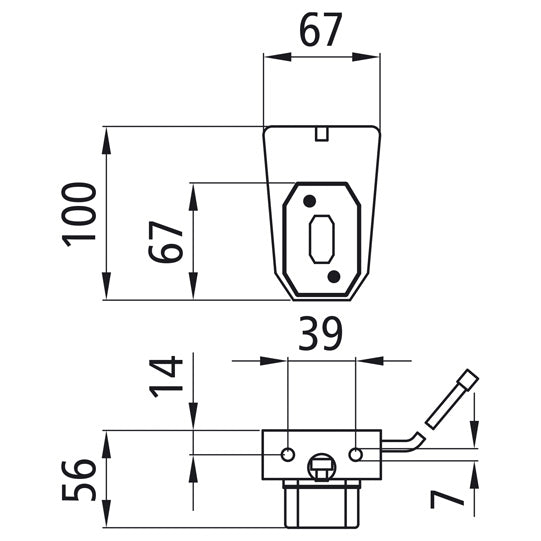 Flexipoint I, 12 V, white, 0.50 m, DC, 100 mm suspension part