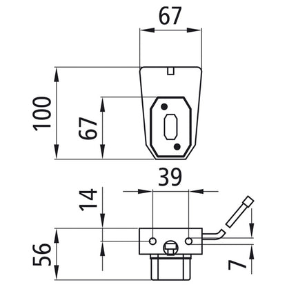 Flexipoint I, 12 V, white, 0.50 m, DC, 100 mm suspension part