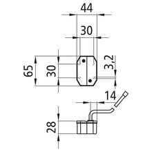 Flexipoint I, 12 V, left/right, red/white, 0.50 m, DC