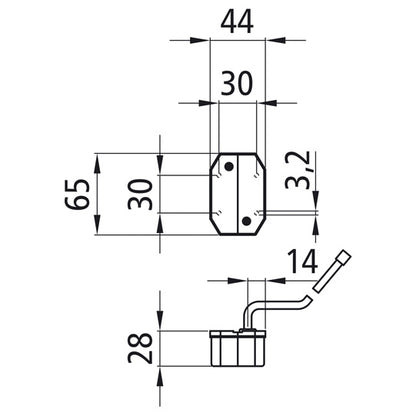 Flexipoint I, 12 V, left/right, red/white, 0.50 m, DC