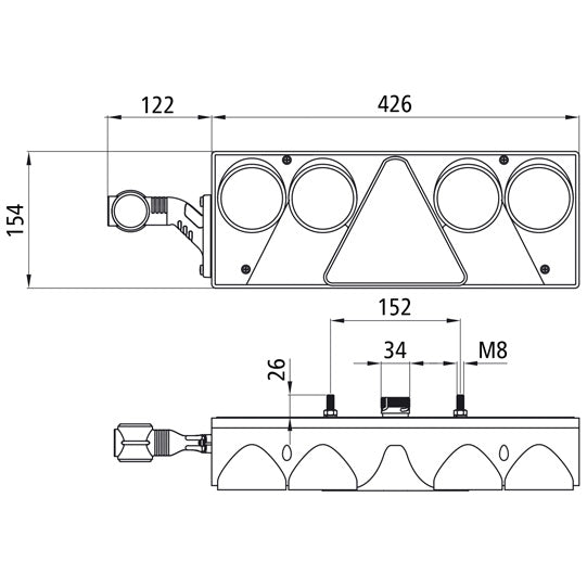 Europoint II LED, 24 V, left, 7-pin ASS, URA
