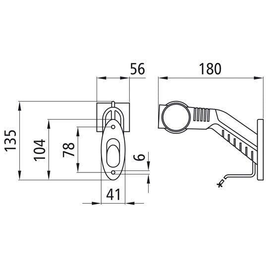 Superpoint III LED, 24 V, li, rt/ws/ge, 4.00 m, open end, OEM