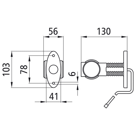 Superpoint III LED, 12 V, L/R, rt/ws/ge, 1.00 m