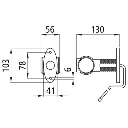 Superpoint III LED, 12 V, L/R, rt/ws/ge, 1.00 m