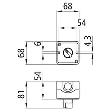 Switch, NO contact for HD insert, IP65, without cable