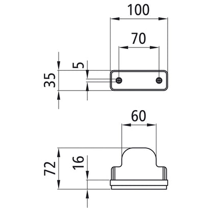 Flatpoint I LED, 24 V, white, without cable, recessed version
