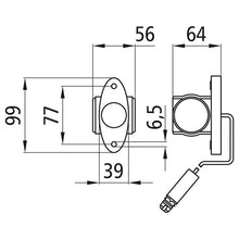Superpoint III LED, 24 V, li/re, 0.25m, 3-pin