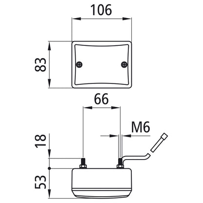 Reversing light, 12 V, 1.00 m, DC