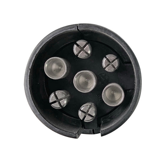 Supply cable, 12 V, 7-pin plug, 1.1 m, 2x 5-pin Baj/DC