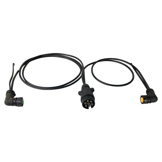 Supply cable, 12 V, 7-pin plug, 1.1 m, 2x 5-pin Baj/DC