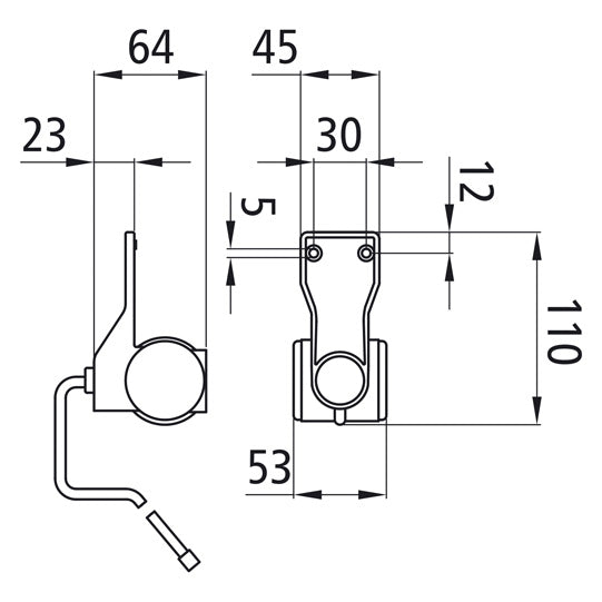 Superpoint III LED, 12 V, re, rt/ws/ge, 1.00m