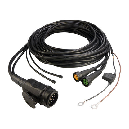 Supply cable, 13-pin plug, 2x5-pin bay. 6100 mm, 2 x DC