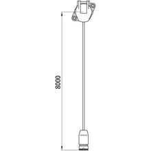 Supply cable, 15-pin socket, 17-pin ASS LP30,8000mm,OEM