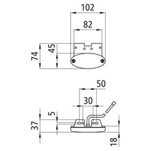 Flatpoint II LED, 12 V, SML, 0.50 m, DC, 90° angle (C)