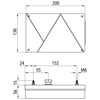 Multipoint IV, 12 V, left, 5-pin bayonet, w. triangle, w. NSL