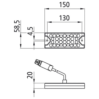 MiniLED II, 12/24 V, left/right, 3-pin ASS, RFS, OEM