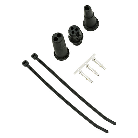 Connector set 3-pin ASS, socket, black