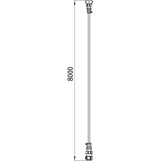 Main cable 8-pin bayonet, length 8.00 m