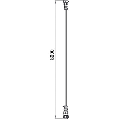 Main cable 8-pin bayonet, length 8.00 m
