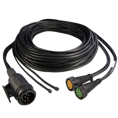 Supply cable, 13-pin plug, 2x8-pin bay. 6000 mm, 2x DC
