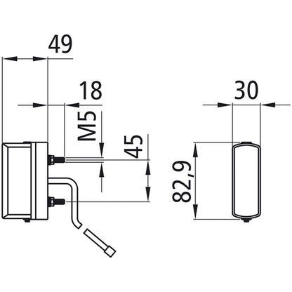 Regpoint Small, 12 V, KZL, 0.80 m, DC