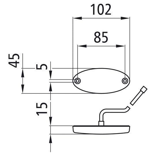 Flatpoint II LED, 12 V, SML, 0.50 m, DC