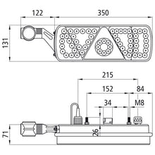 EcoLED, 24 V, left, 7-pin ASS+2x2-pin, w. LCG, w. URA