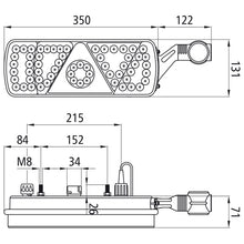EcoLED, 24 V, re, 7-pin ASS+2x2-pin, w. LCG, w. URA