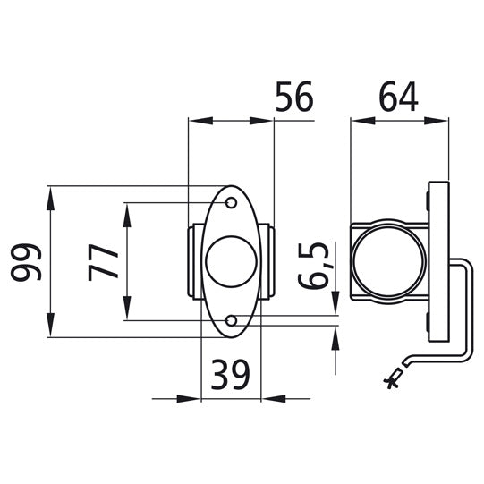 Superpoint III LED, 24V, li/re, rt/ws/ge, 4, 00m