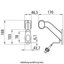 Superpoint II, 24 V, right, rt/ws/ge, 1.65 m, 2-pin ASS